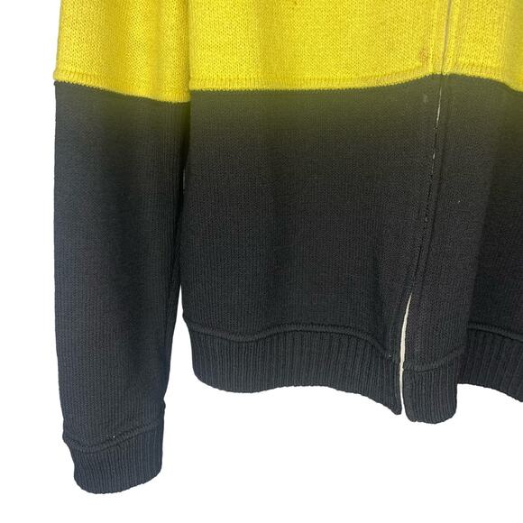 ST JOHN Color Block Knit Zip Up Sweater - Picture 5 of 9